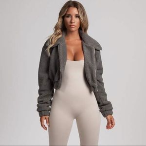 Cropped Teddy / Borg Jacket